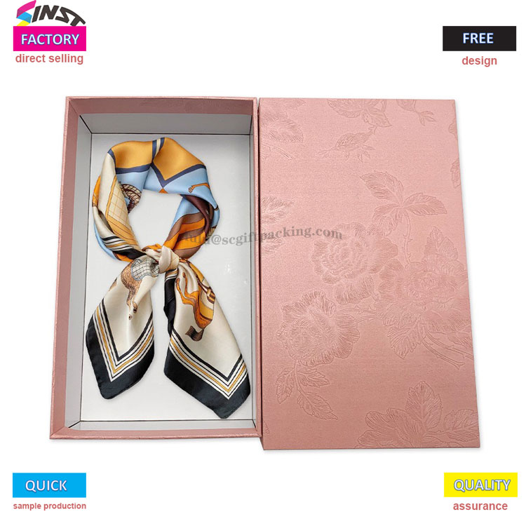 Pink Sky Cover Silk Scarf Gift Box: Přidání pocitu obřadu do srdce