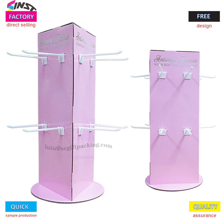 Stolní stojan na lžíci s háčkem zobrazuje malé položky 