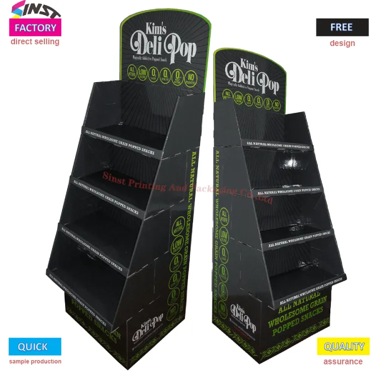 Popcorn cardboard display rack